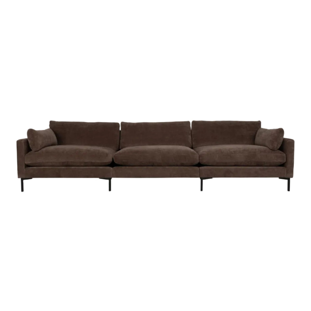 Sofa 4,5-osobowa SUMMER ciemnobrązowy – Zuiver