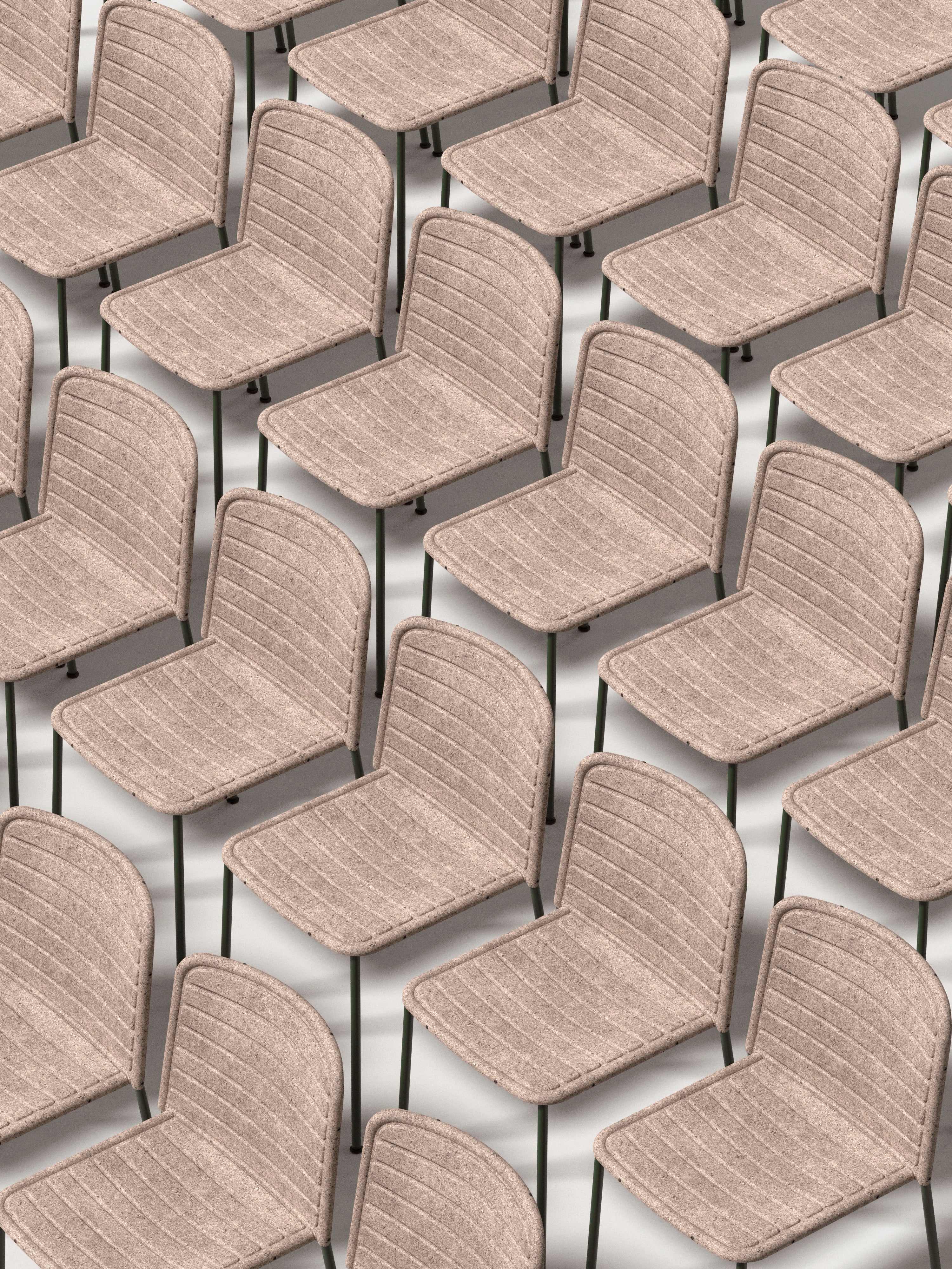 FLAX STACKER Chair brown