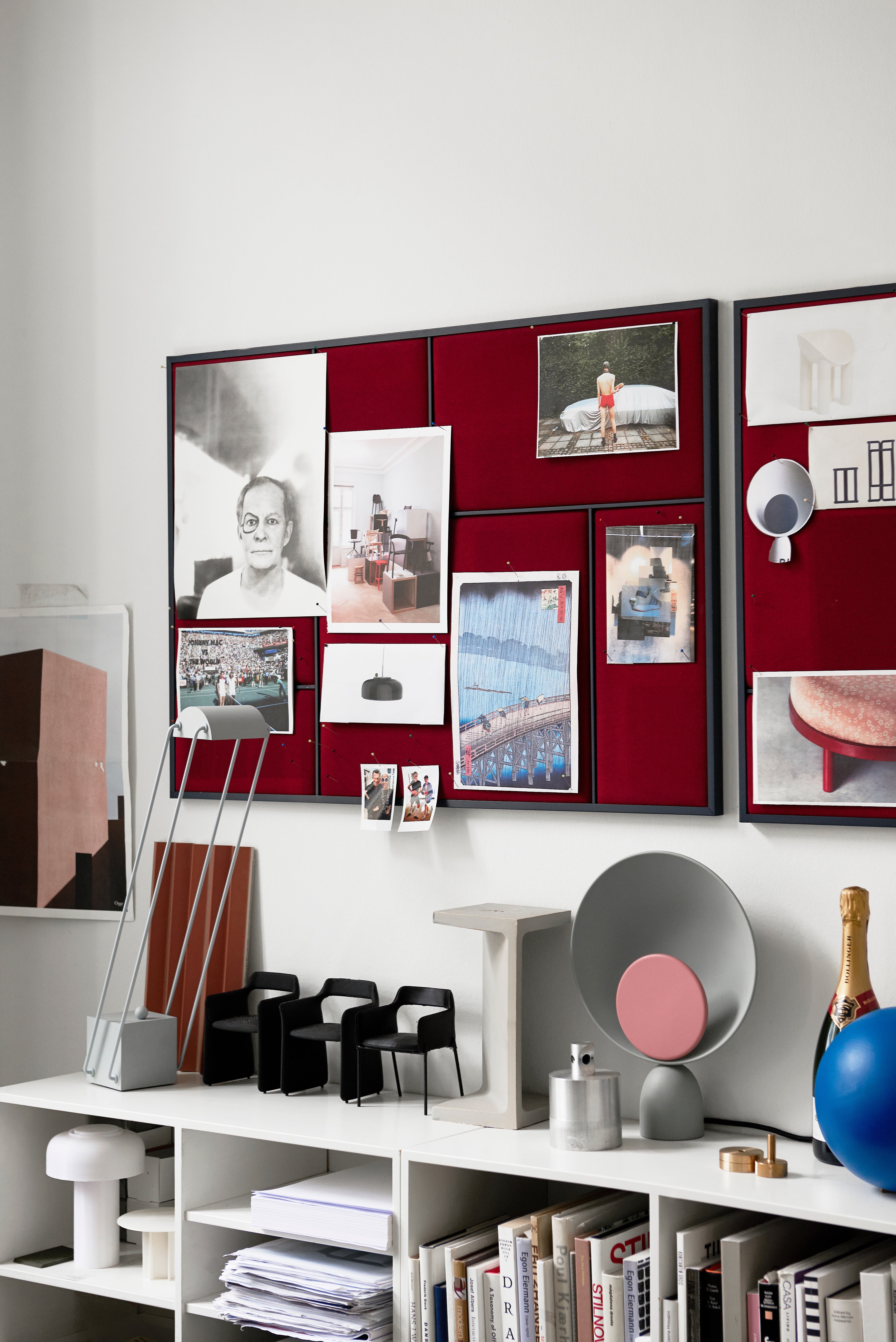 BLOOPER table lamp blue with pink