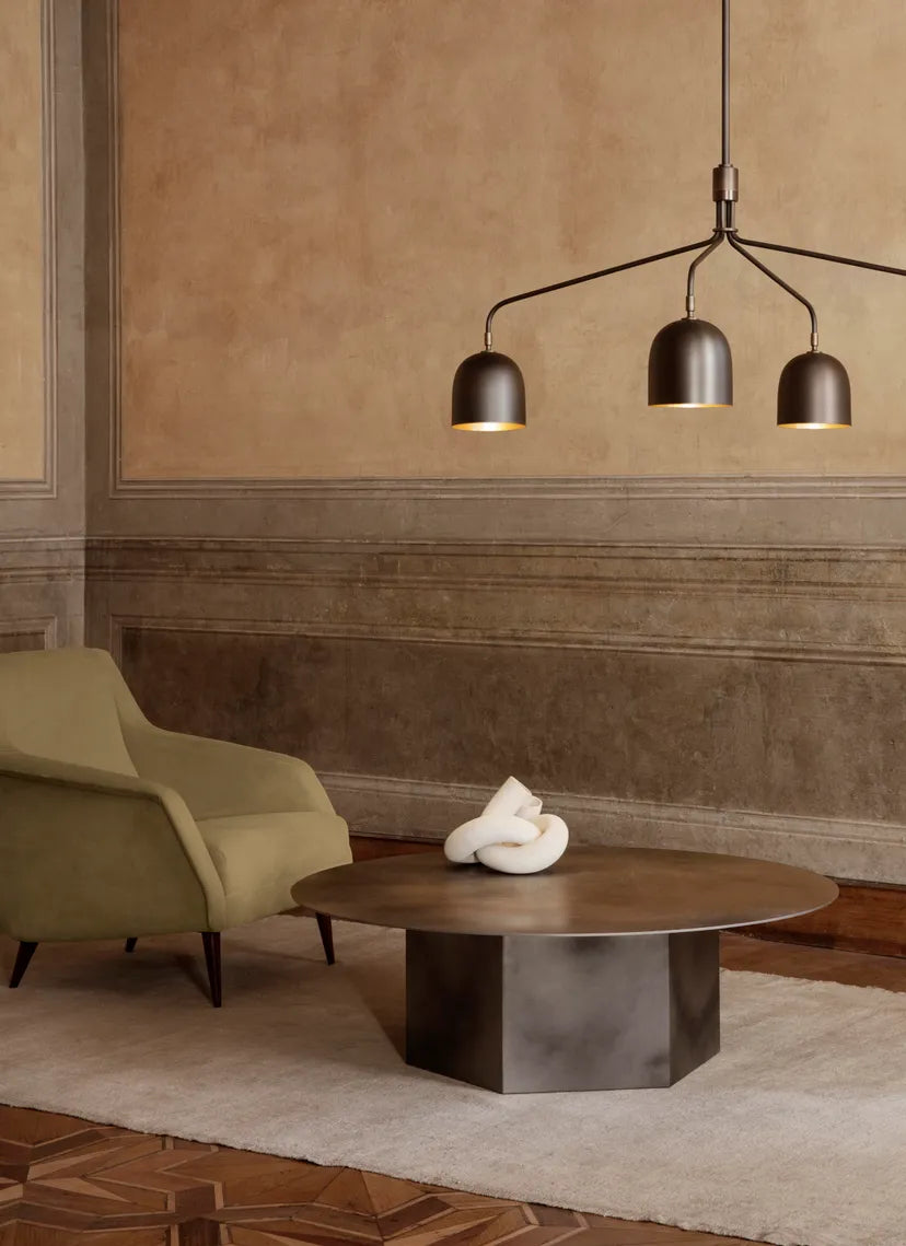 Kávový stolík EPIC grafitová oceľ