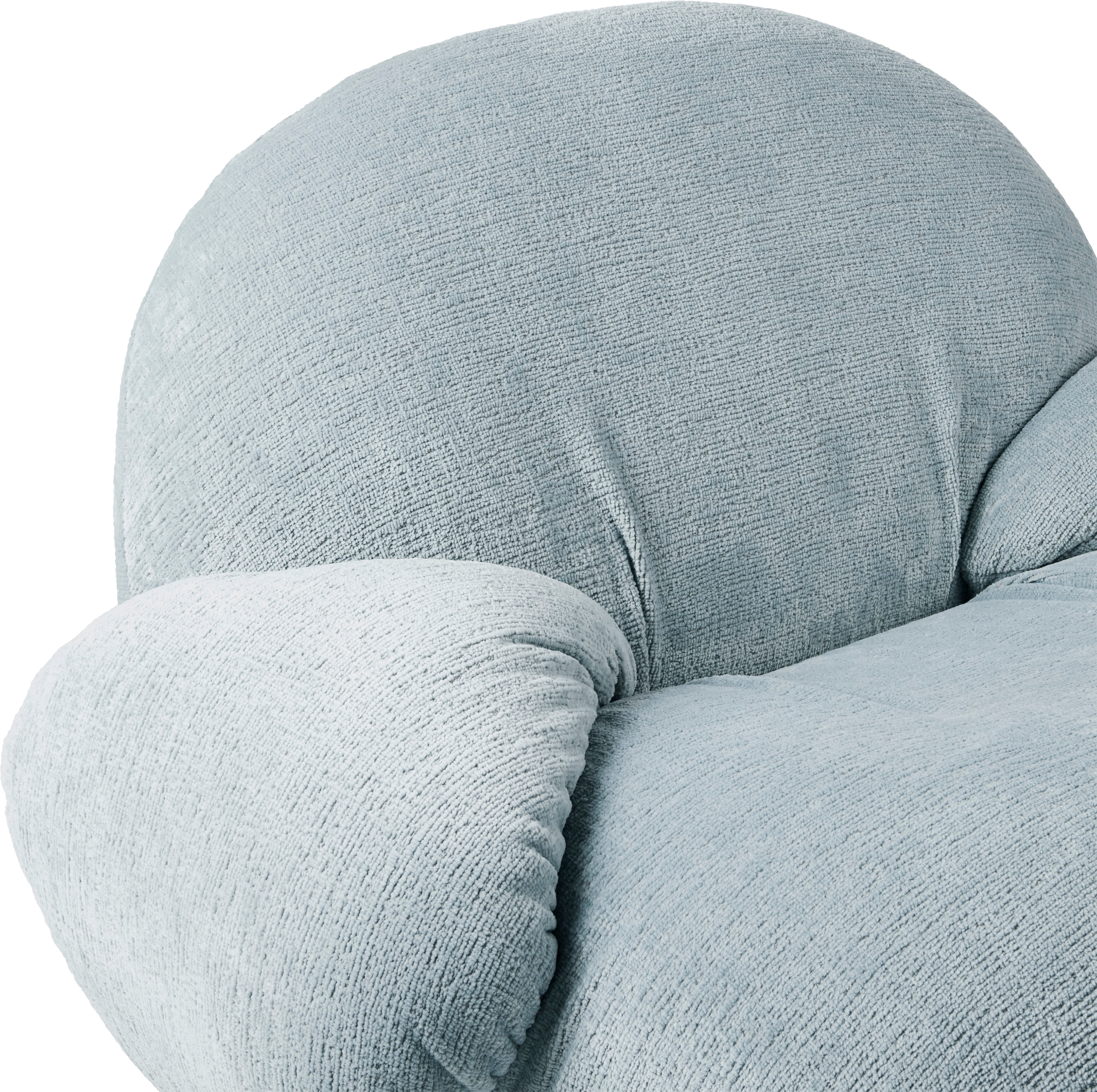 PACHA Armchair with Armrests Upholstered with Black Base