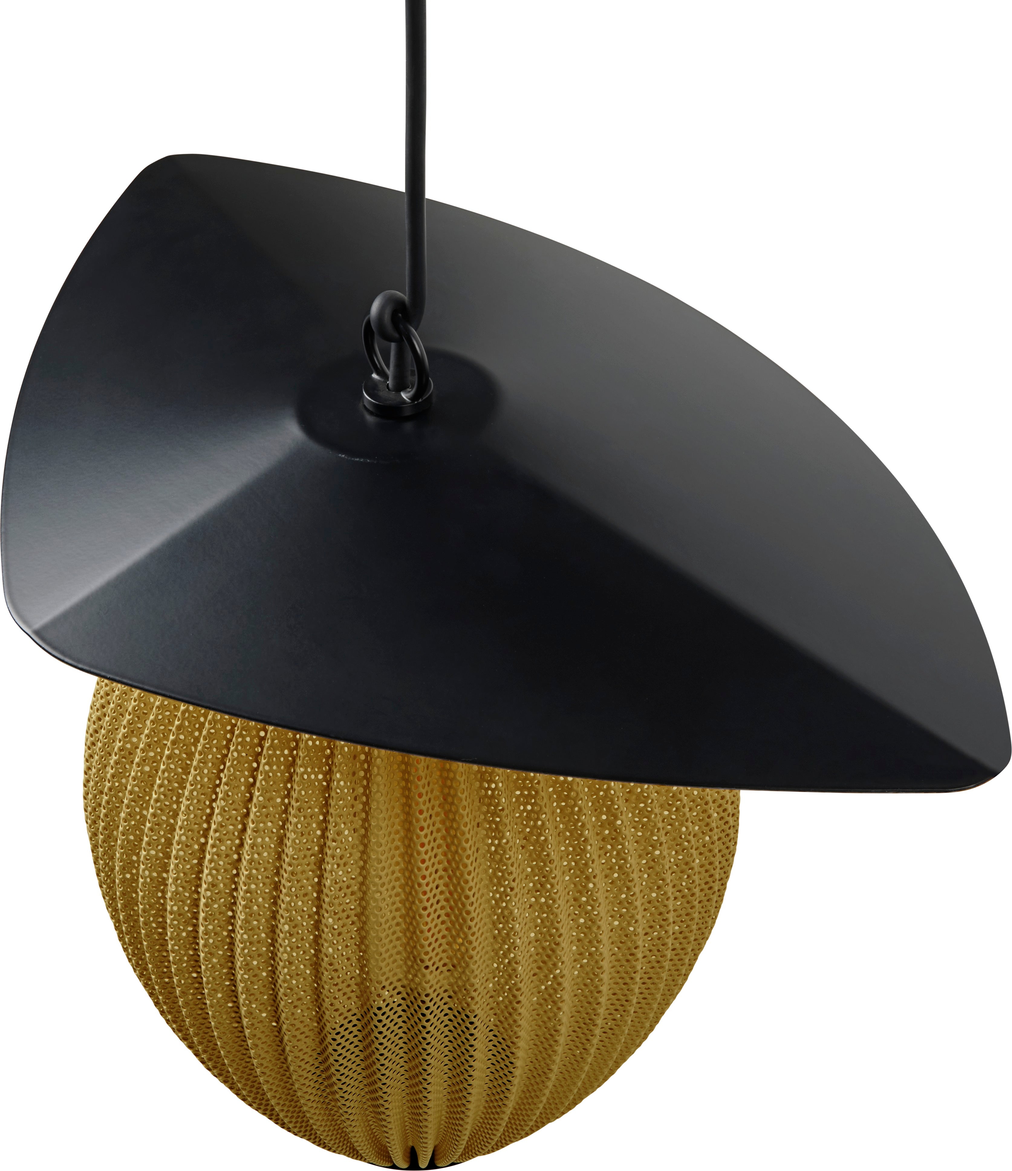 Mustard outdoor pendant lamp SATELLITE