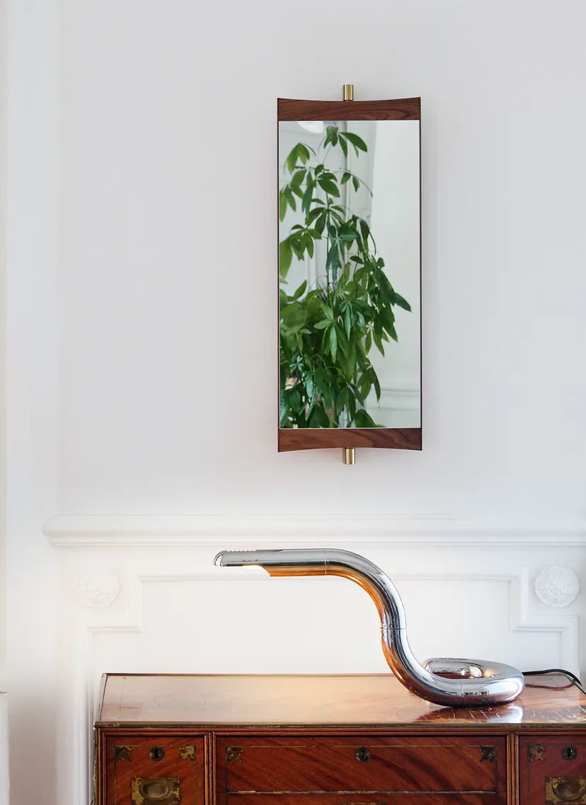 Stolná lampa ASPIDE strieborná