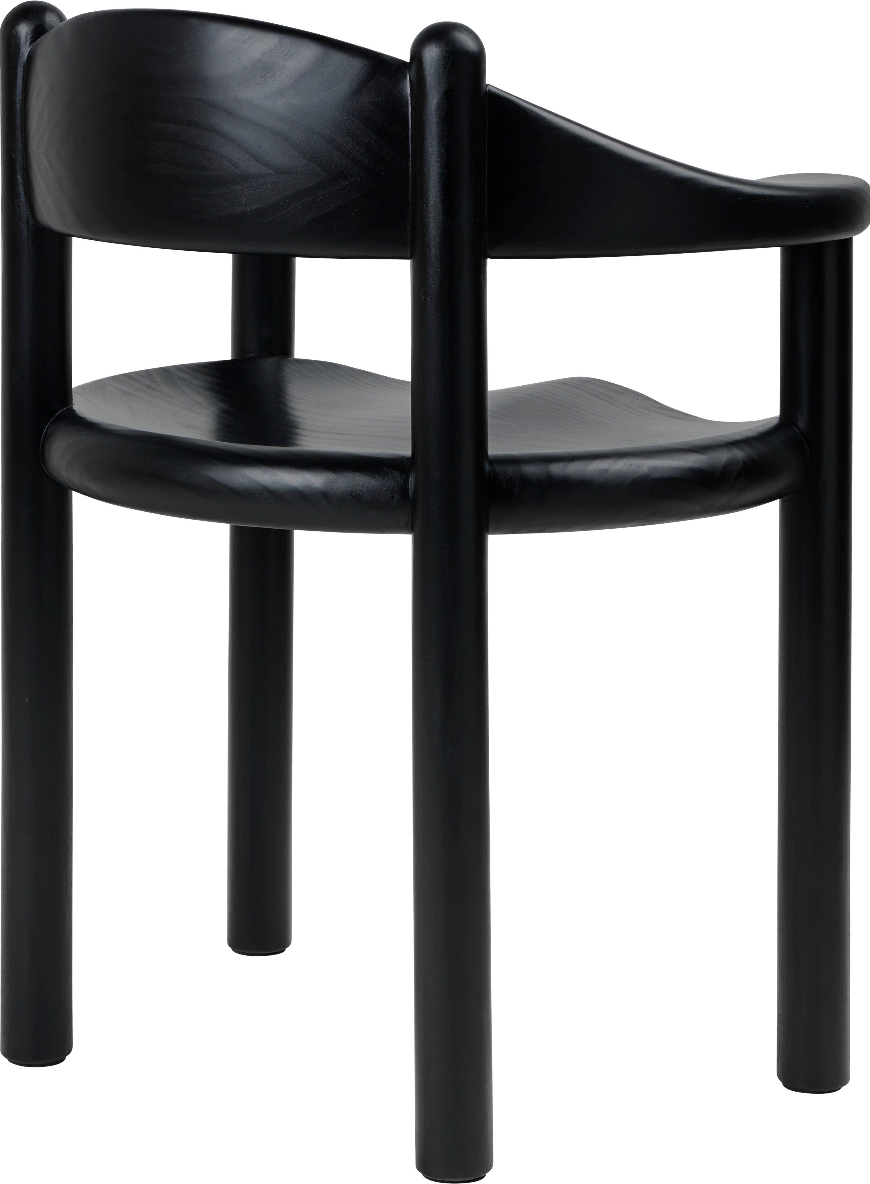 Kreslo s opierkami DAUMILLER čierne borovicové drevo