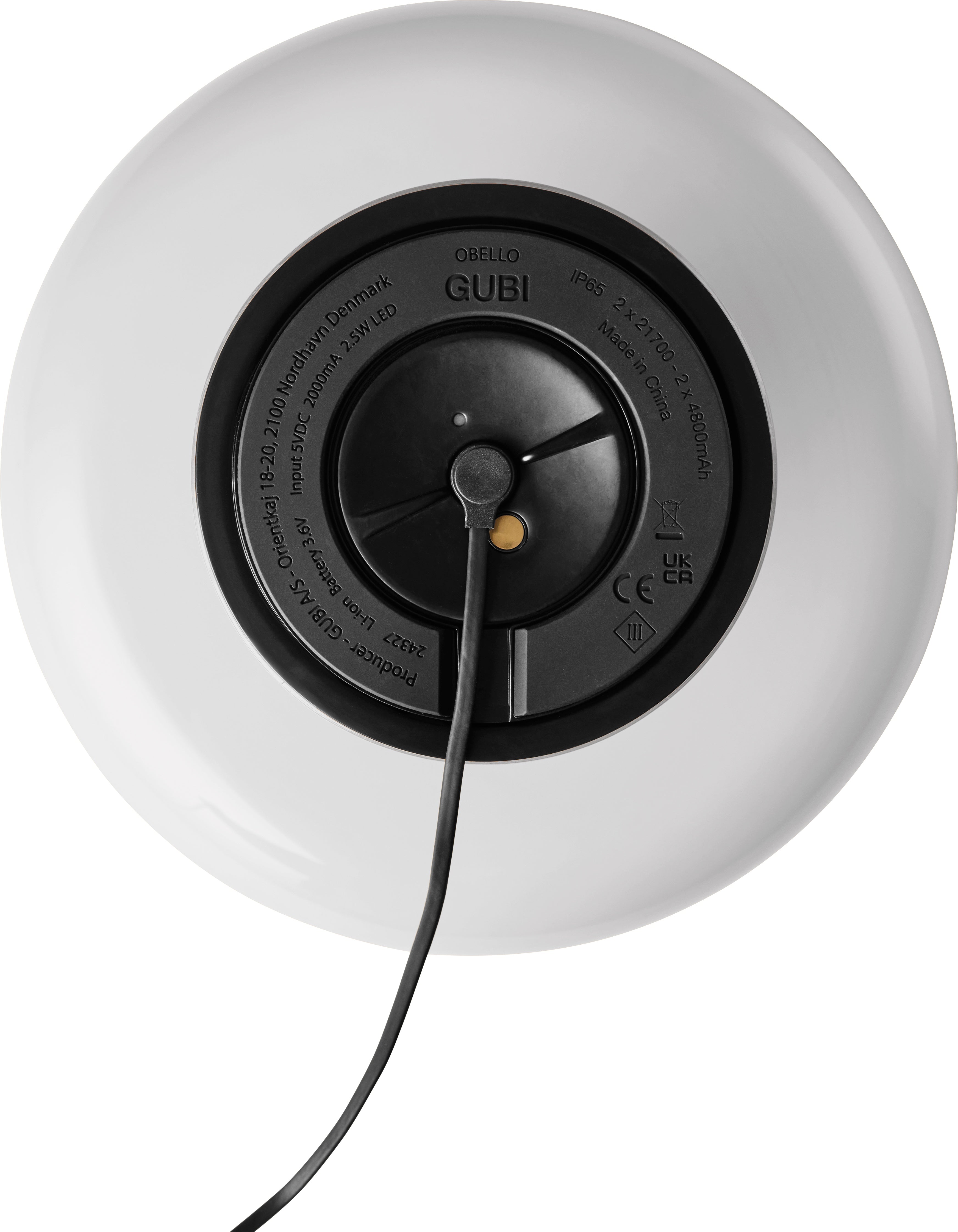 Prenosná lampa OBELLO perleťová biela