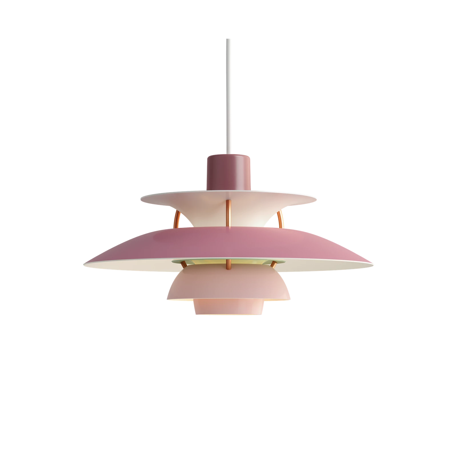 Závesná lampa PH 5 odtiene ružovej