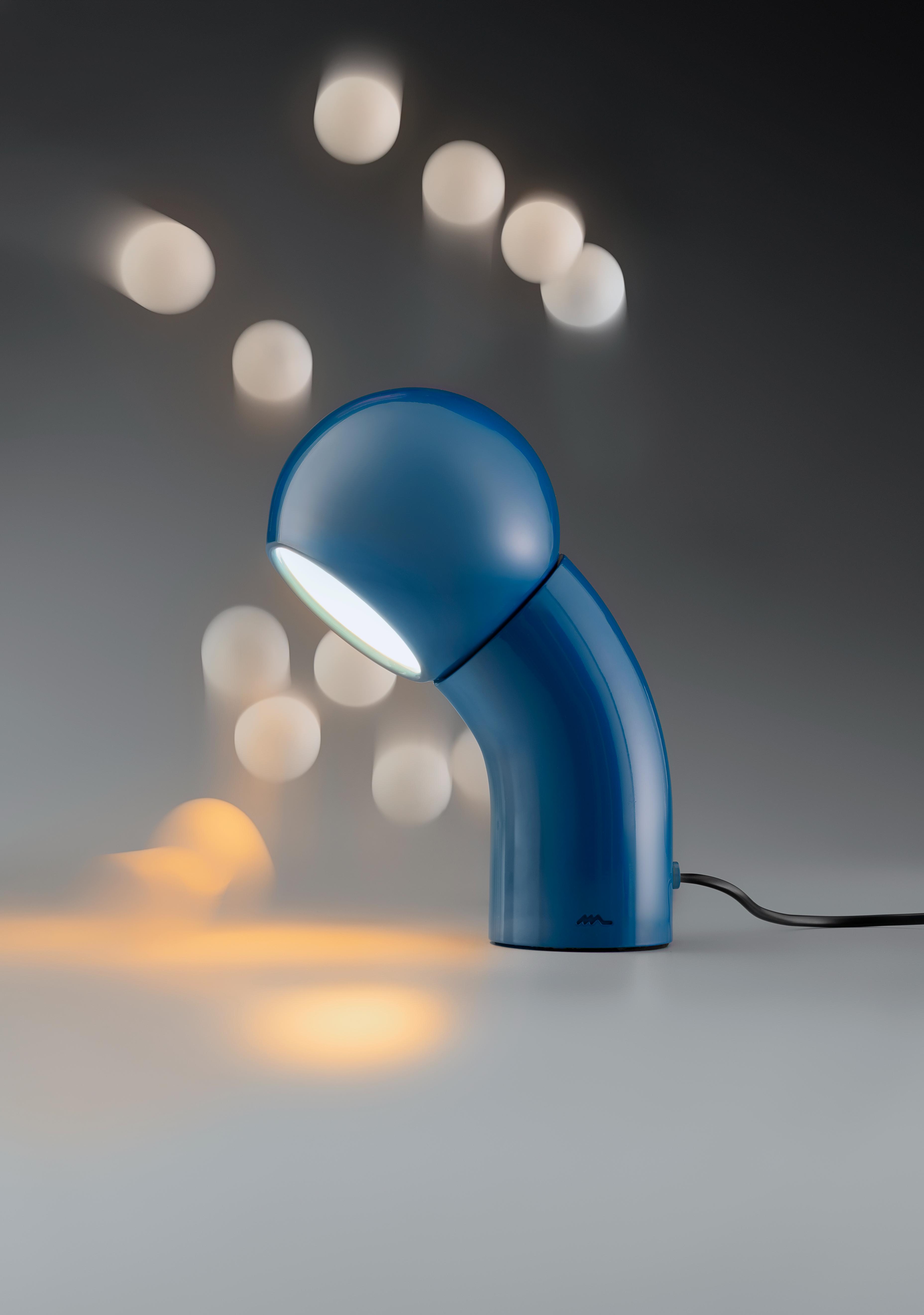 Lampa stołowa PALLINO połyskujący pomarańczowy