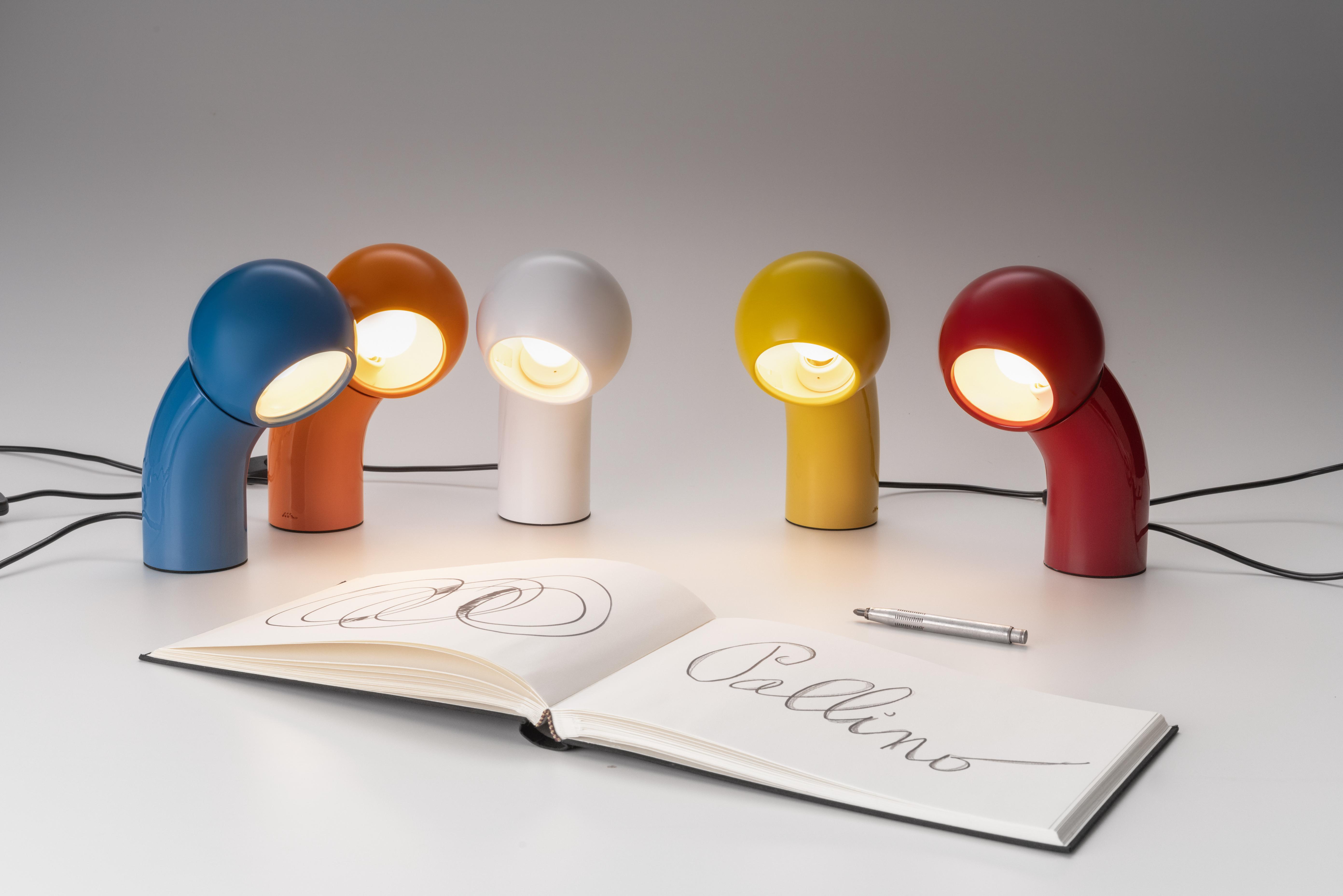 Lampa stołowa PALLINO połyskujący pomarańczowy