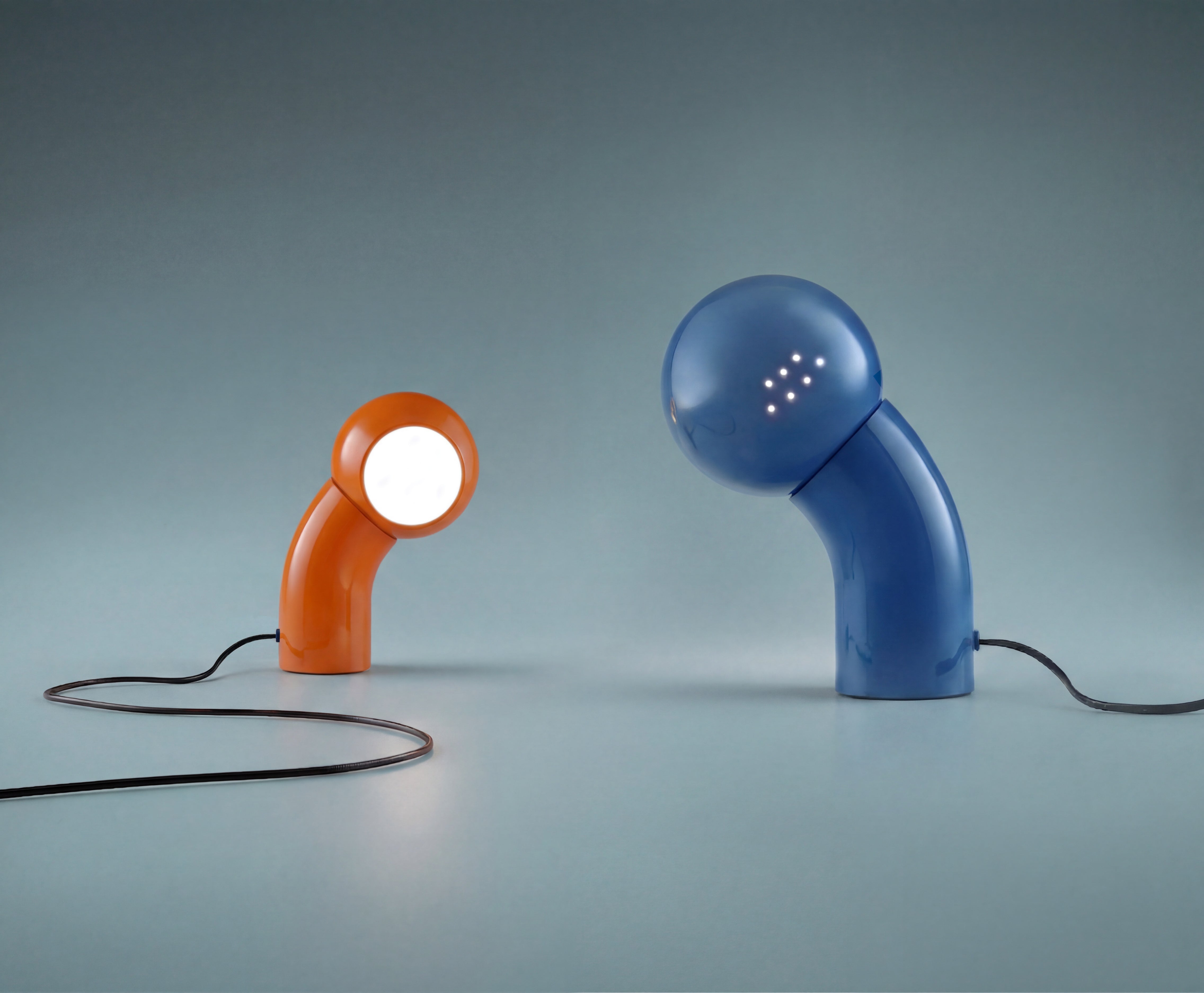Lampa stołowa PALLINO połyskujący pomarańczowy