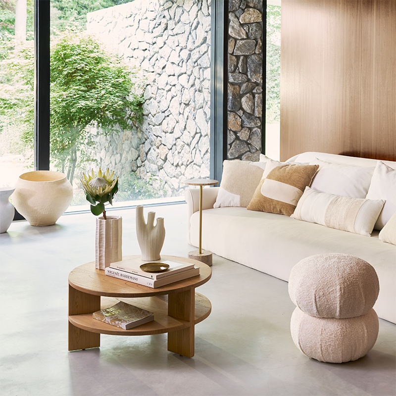Milan coffee table dark brown