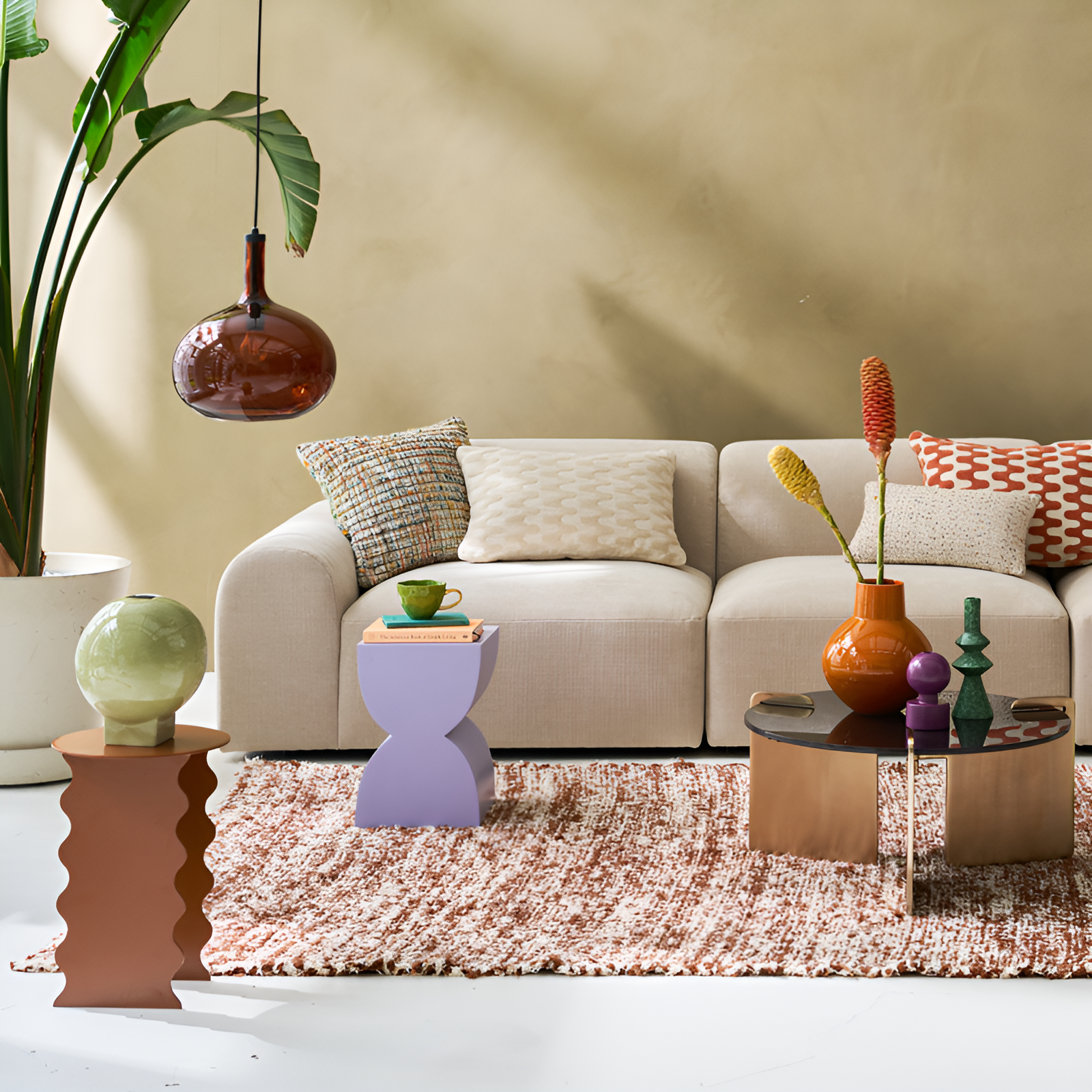 Corvo lilac side table