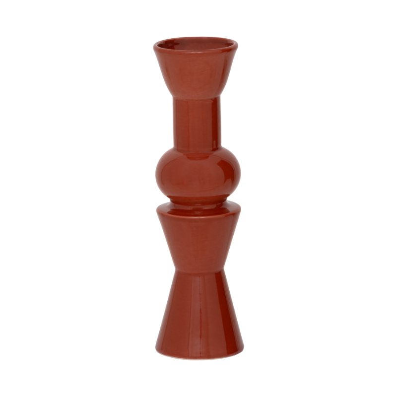 POUL vase red ceramic
