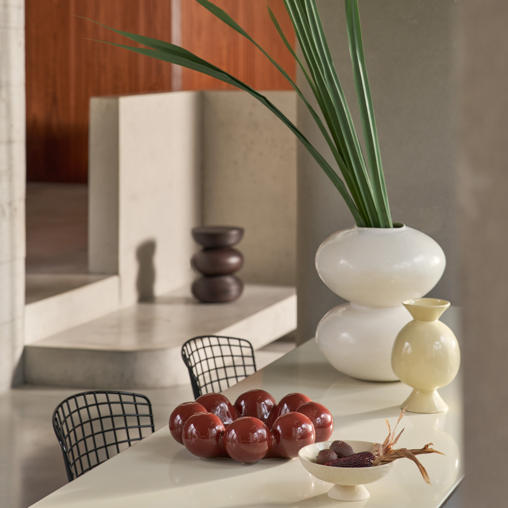 Vase FOSS white ceramic