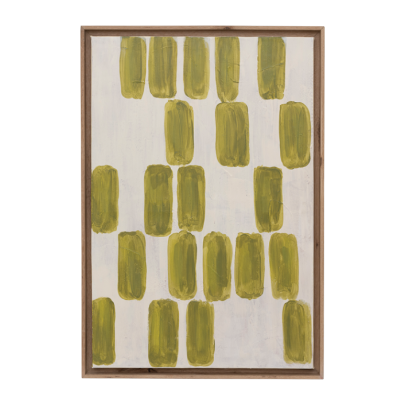 Obraz ANDILE zelený s krémovým