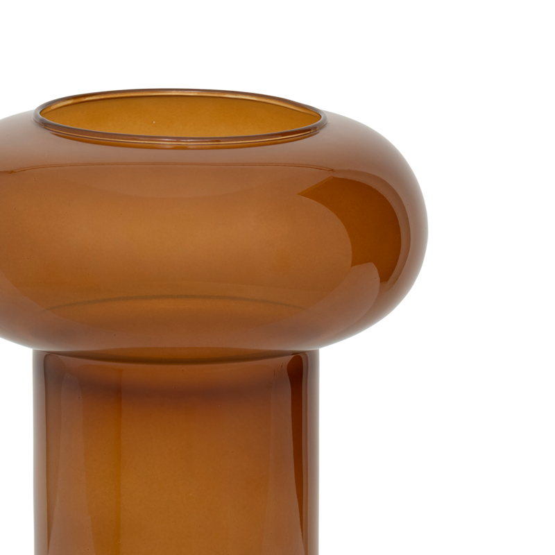 HAVVA Brown Glass Vase