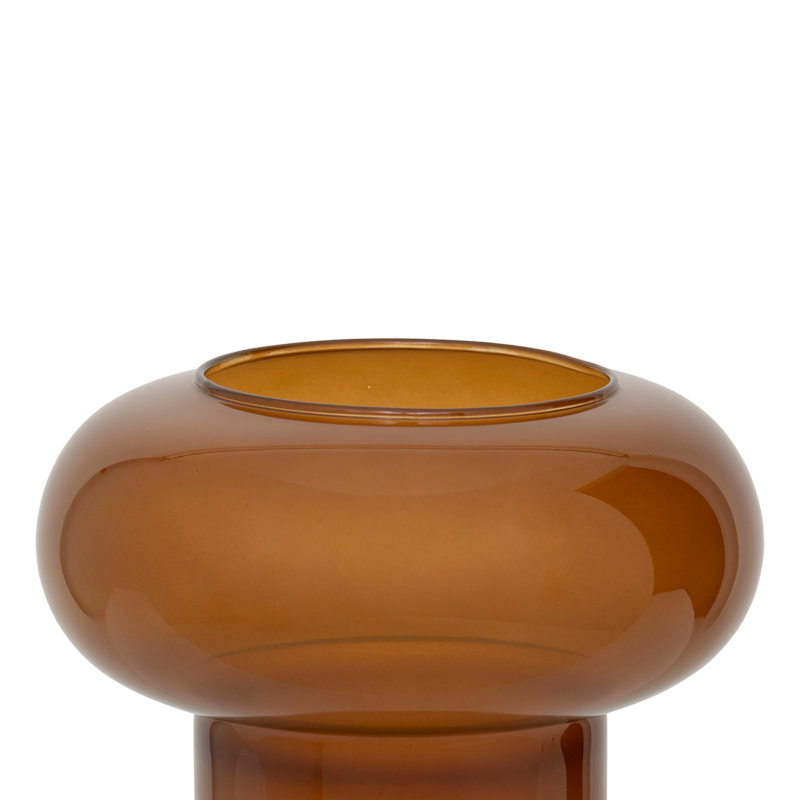 HAVVA Brown Glass Vase