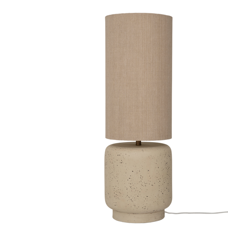 Podlahová keramická lampa TLOE béžová