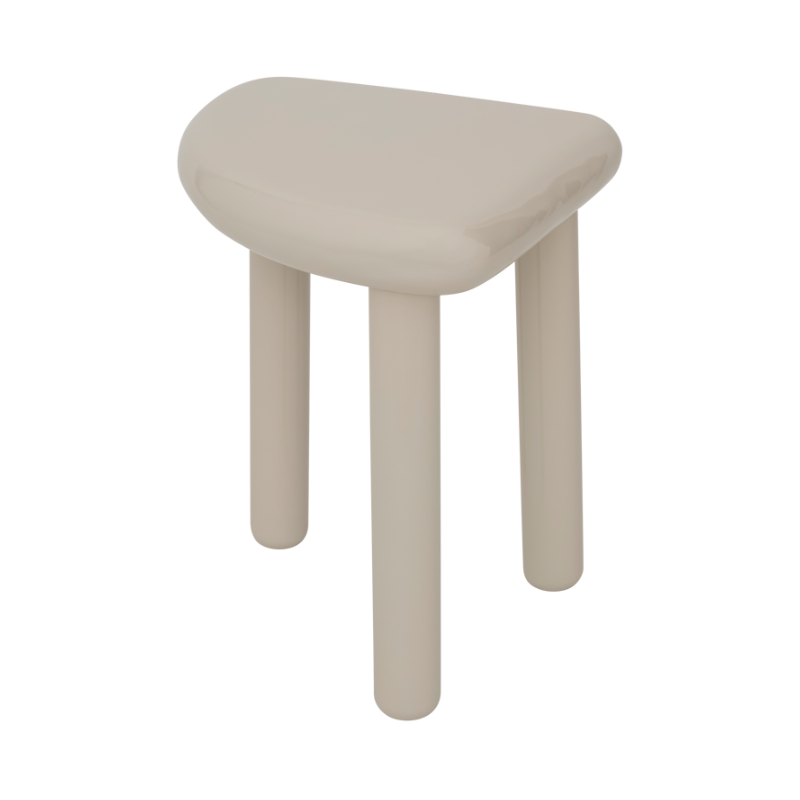QUARTER Almond Beige Side Table