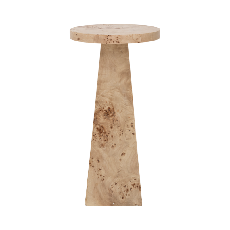 MOTA Burl Veneer Side Table