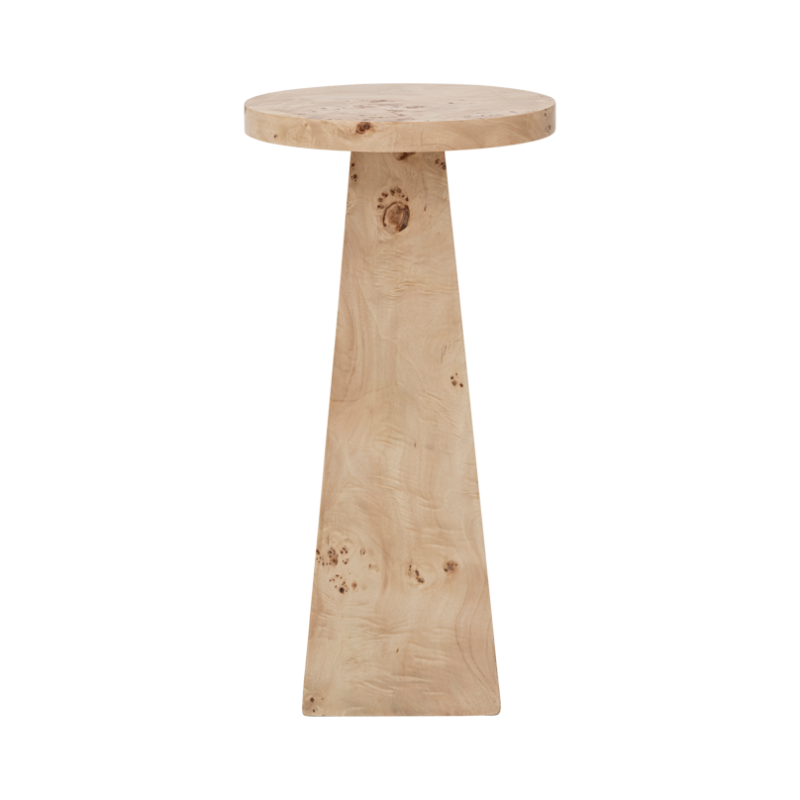 MOTA Burl Veneer Side Table
