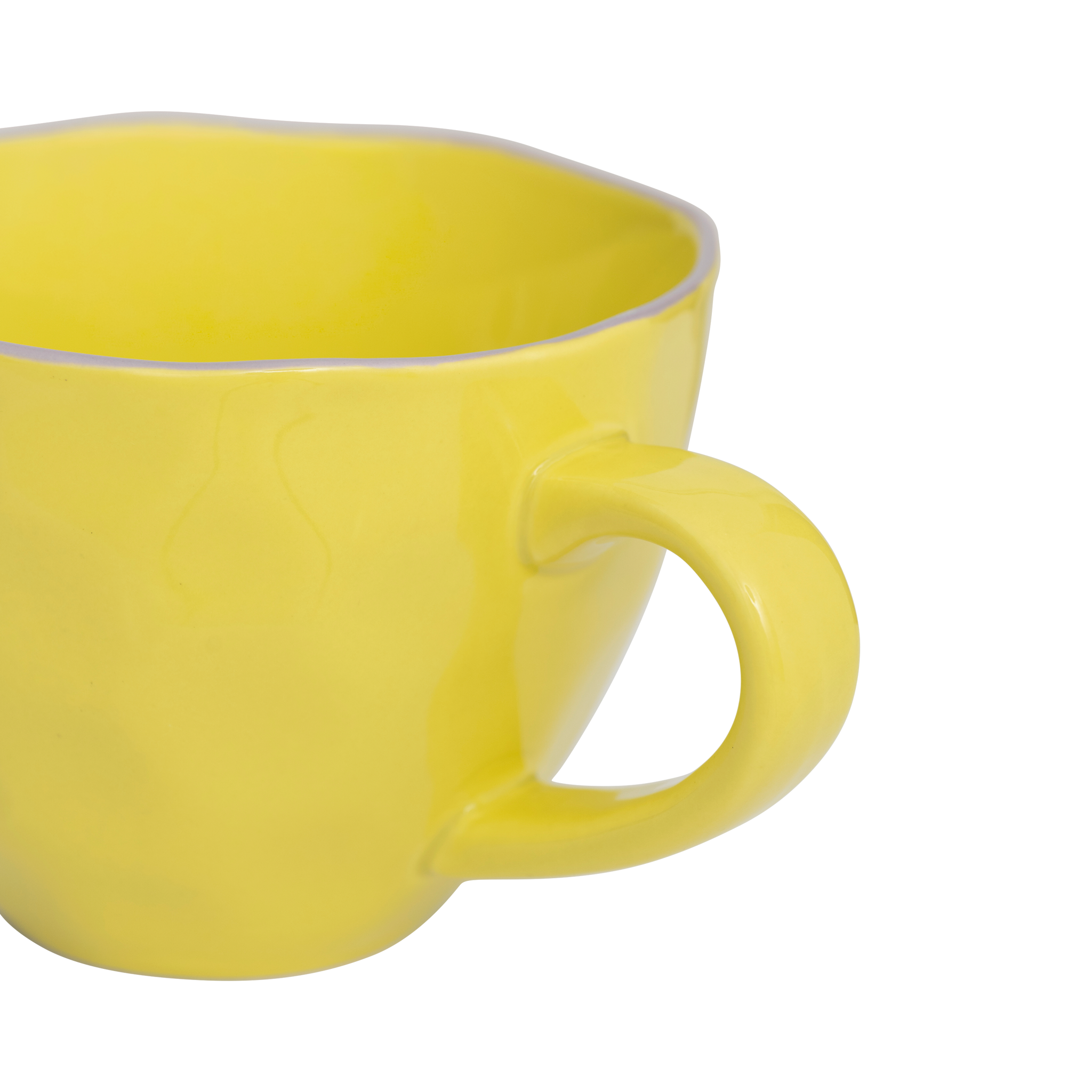 GOOD MORNING cappuccino mug yellow