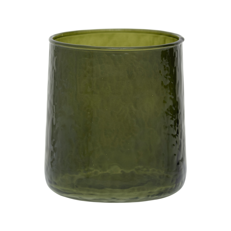 Sklenený pohár HAMMERED zelené sklo