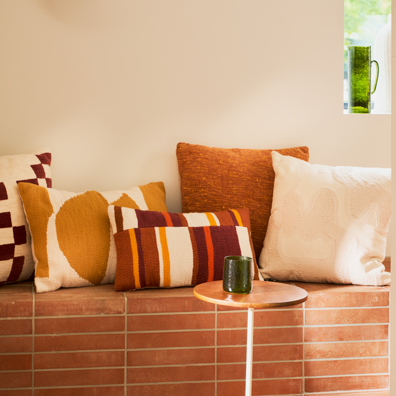 HAMMERED Green Glass Jug