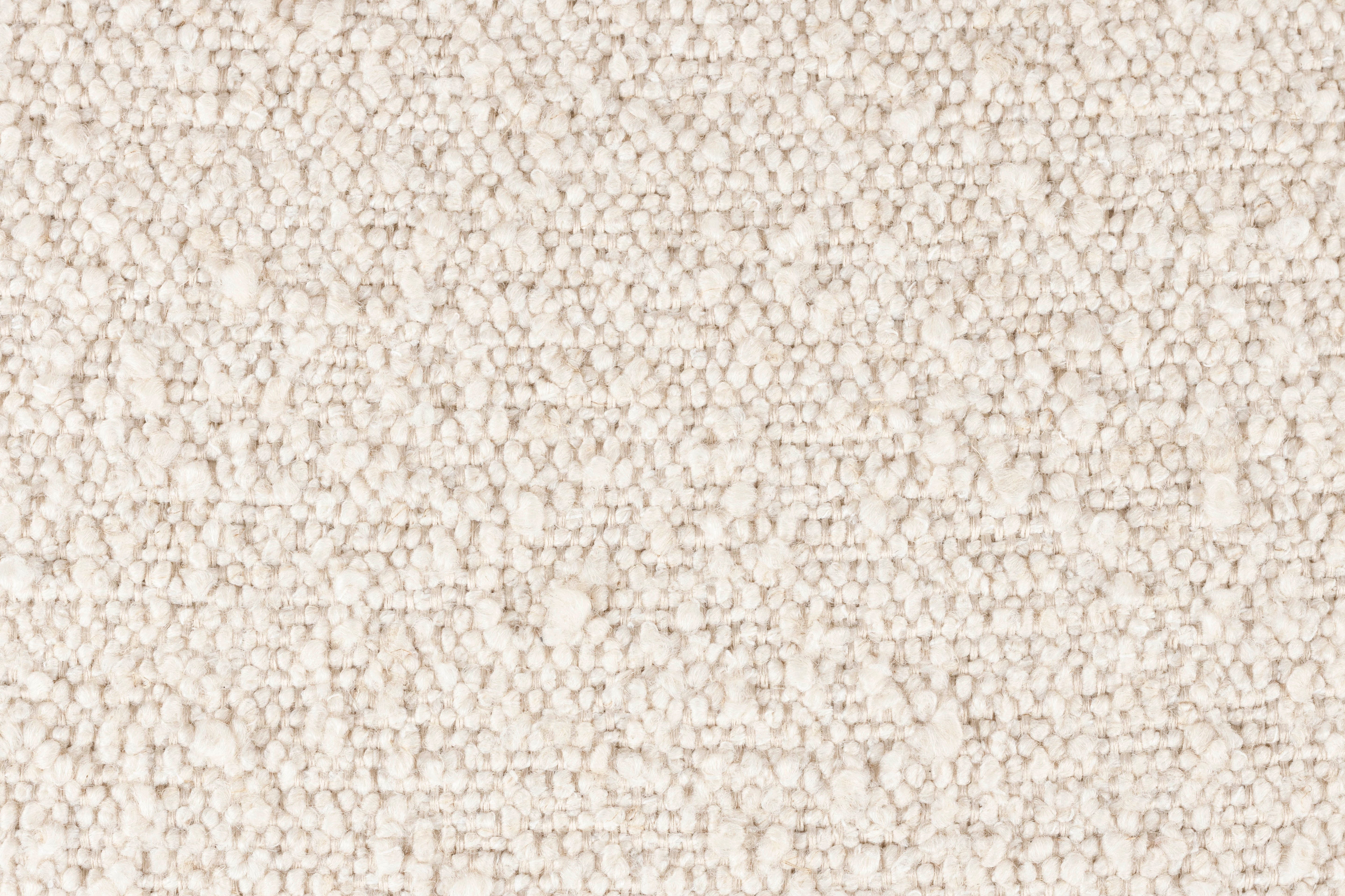 Kreslo JOLIEN krémový boucle s čiernym podstavcom