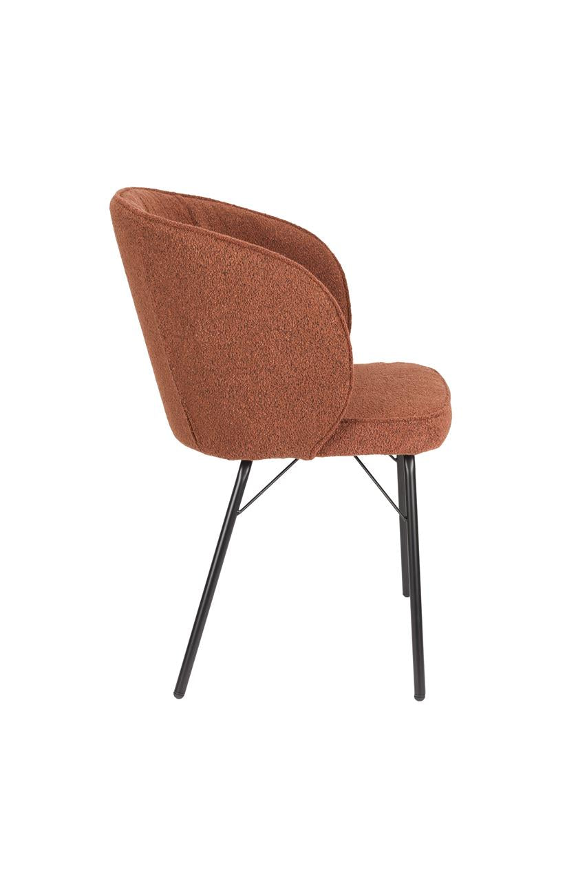 JOA Chair terracotta with black base