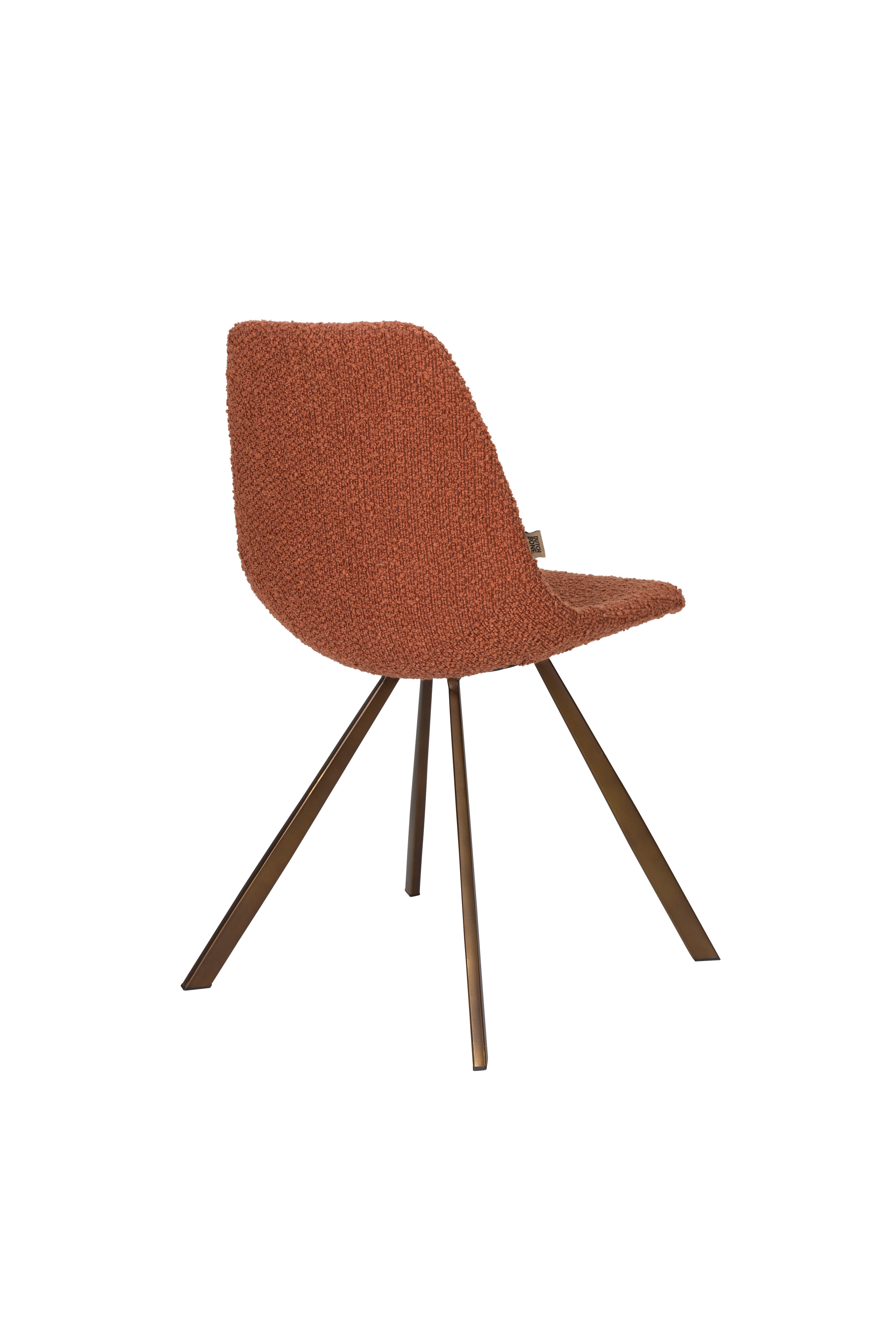FRANKY chair brown with brown base