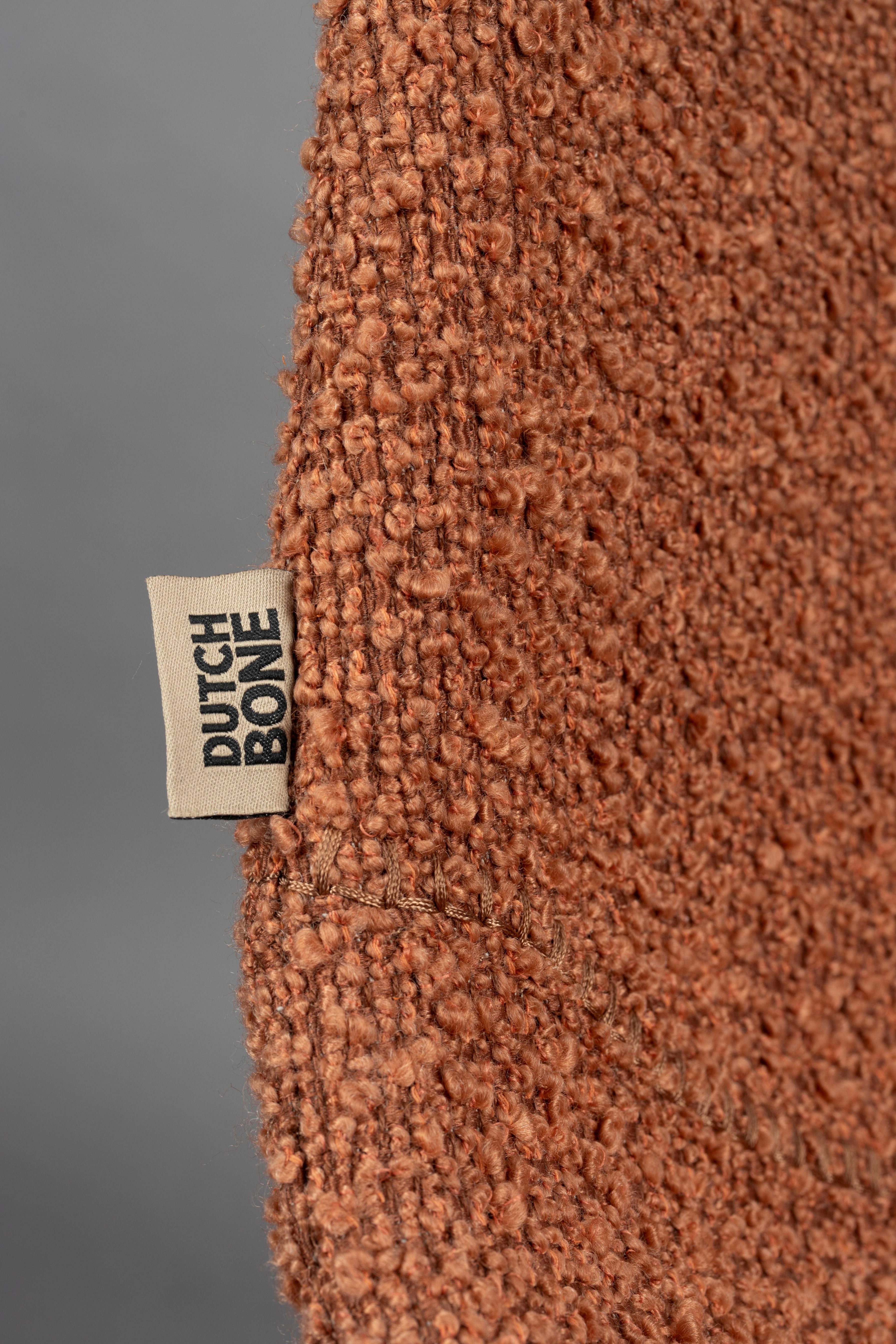 FRANKY chair brown with brown base