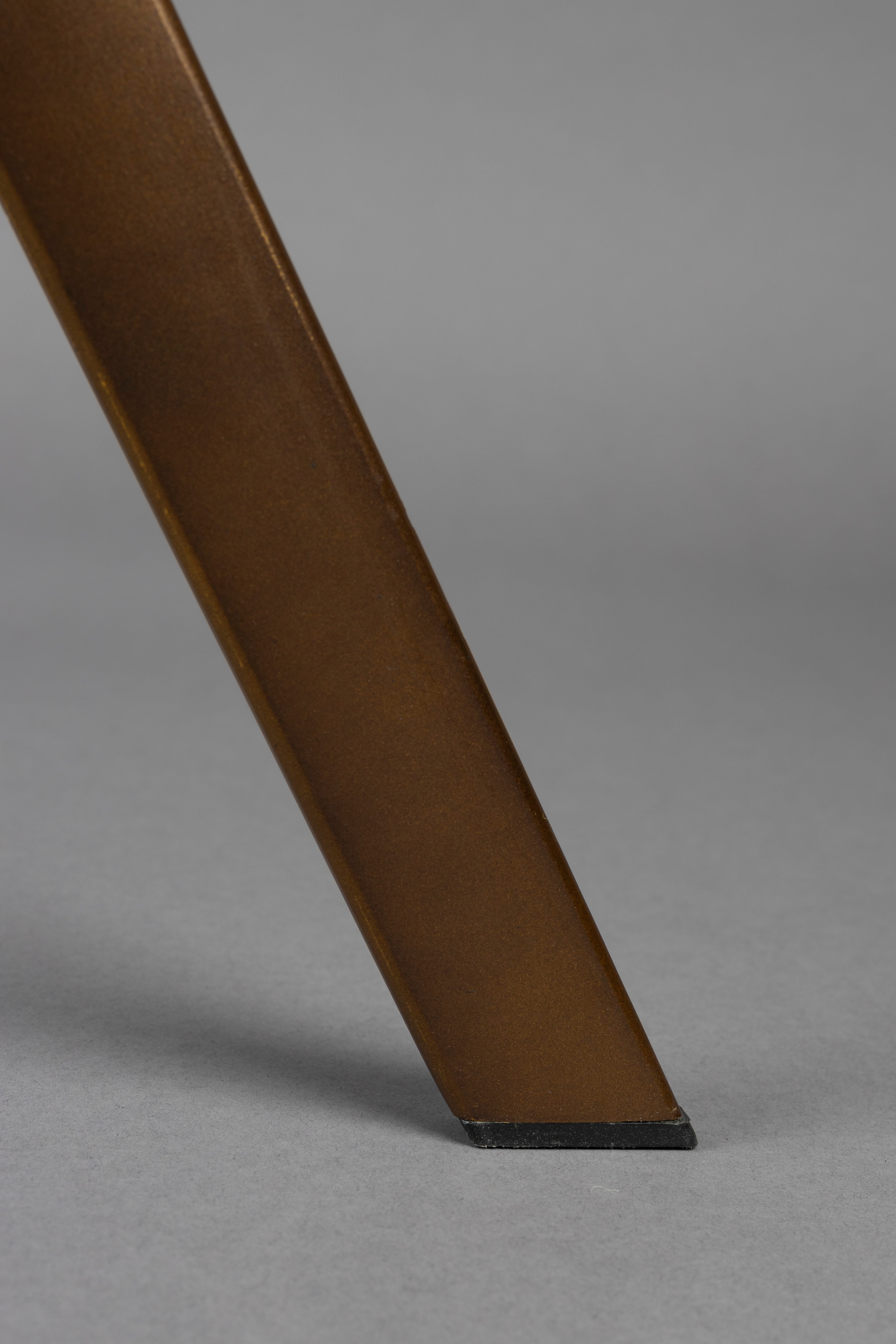 FRANKY chair brown with brown base