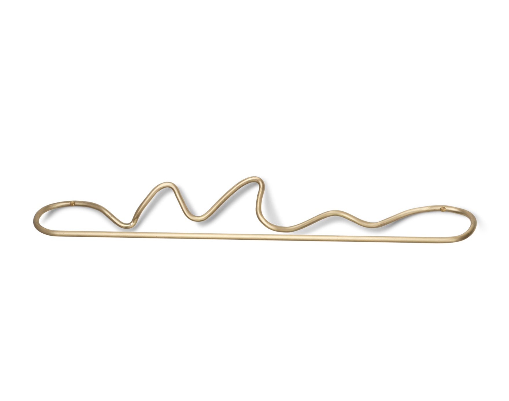 CURVATURE brass towel rack