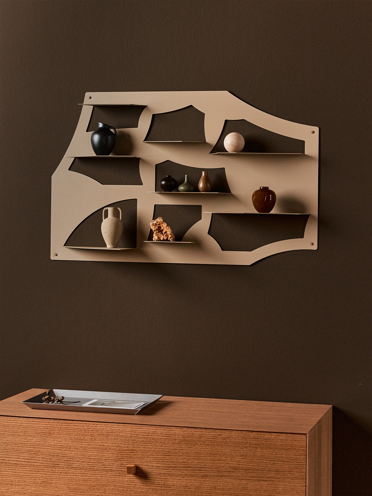 Polica LETA SHELF béžová
