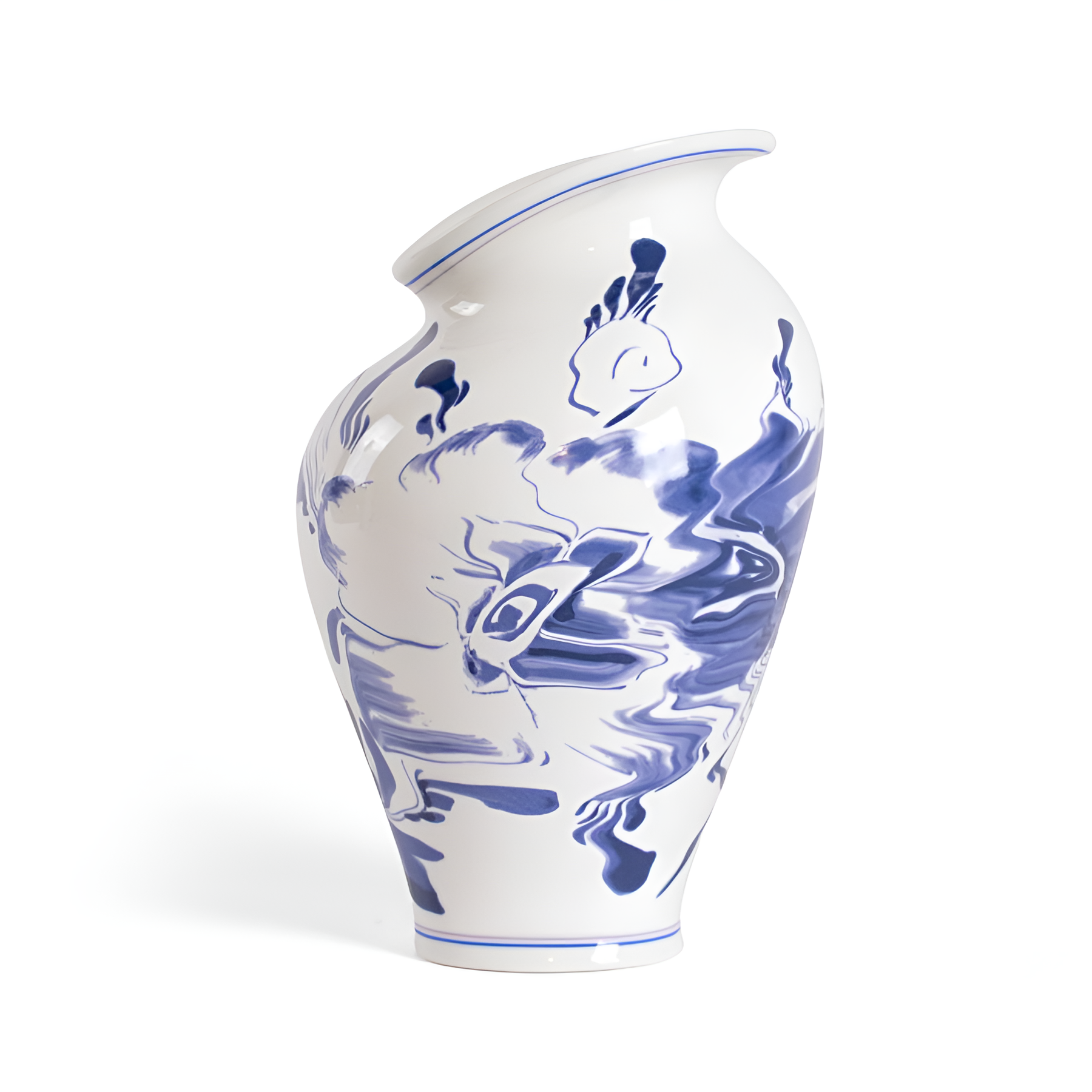 Wase Classics on Acid - Floral Delft White Porcelain