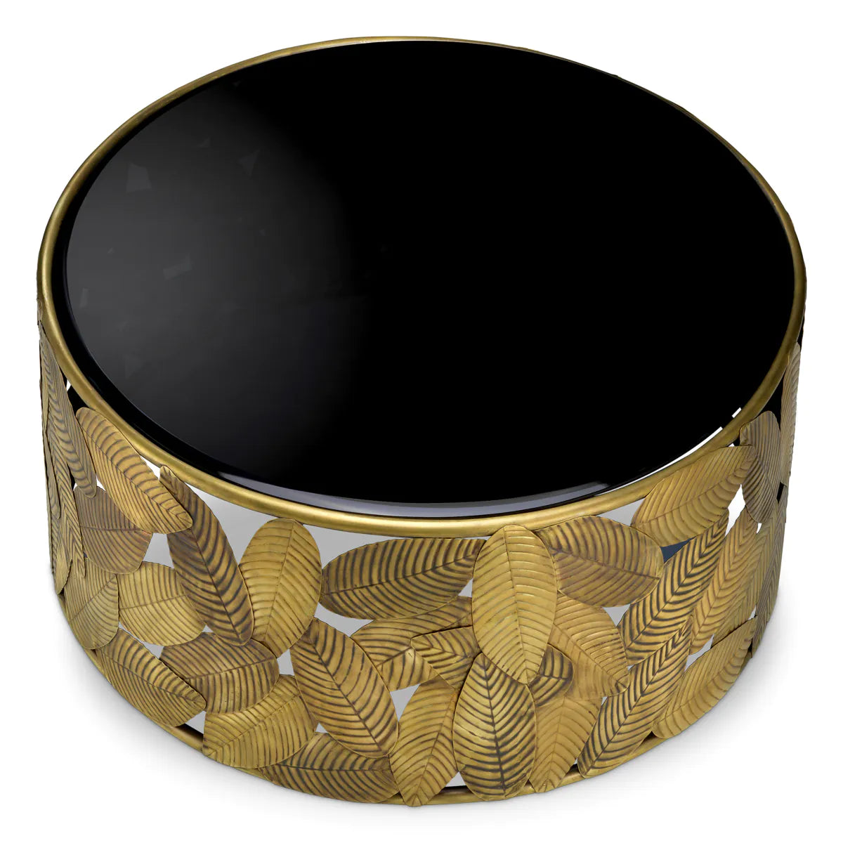 Kávový stolík BOTANICO so zlatou základňou