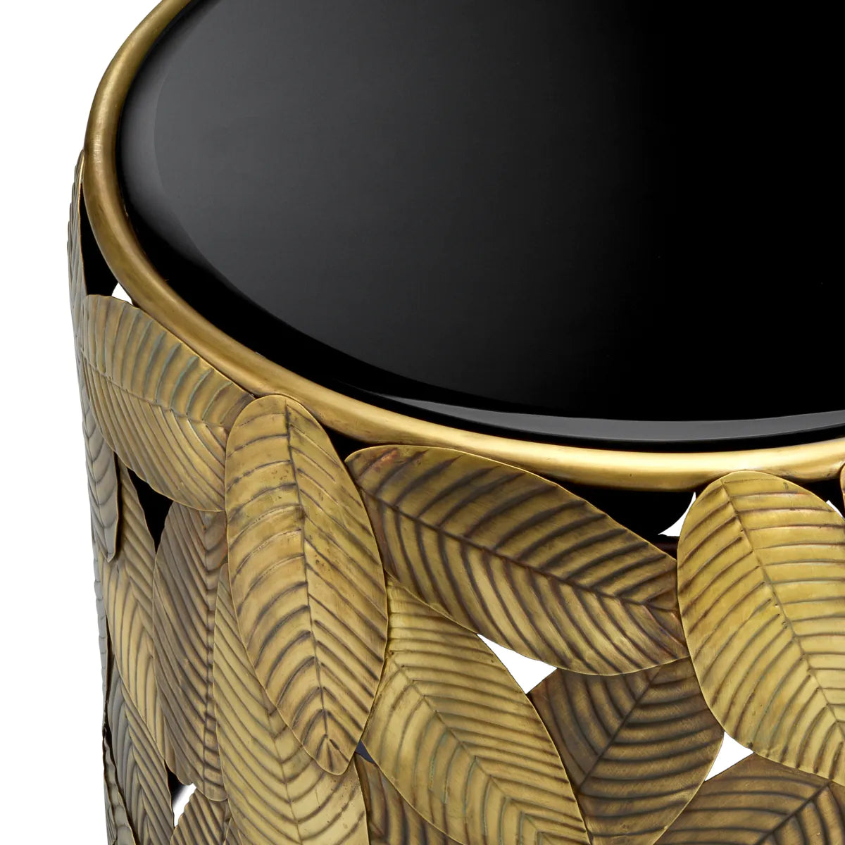 Bočný stolík BOTANICO so zlatou základňou