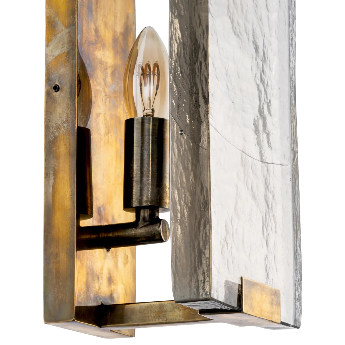 Nástenné svietidlo JAMES antická zlatá