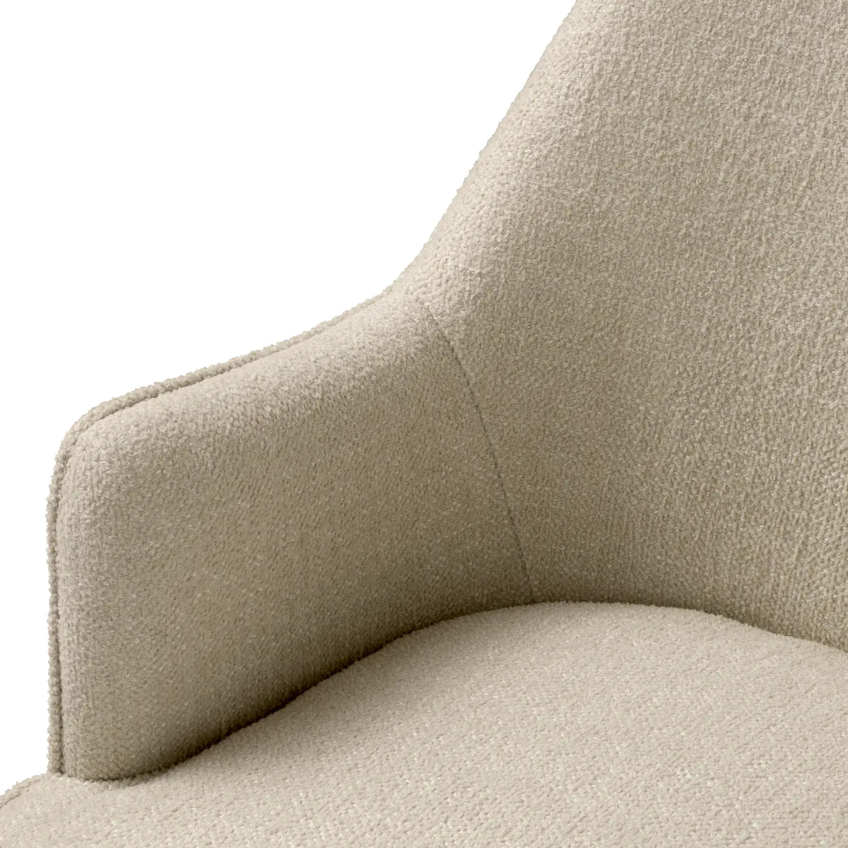 Lavina beige chair with a black base