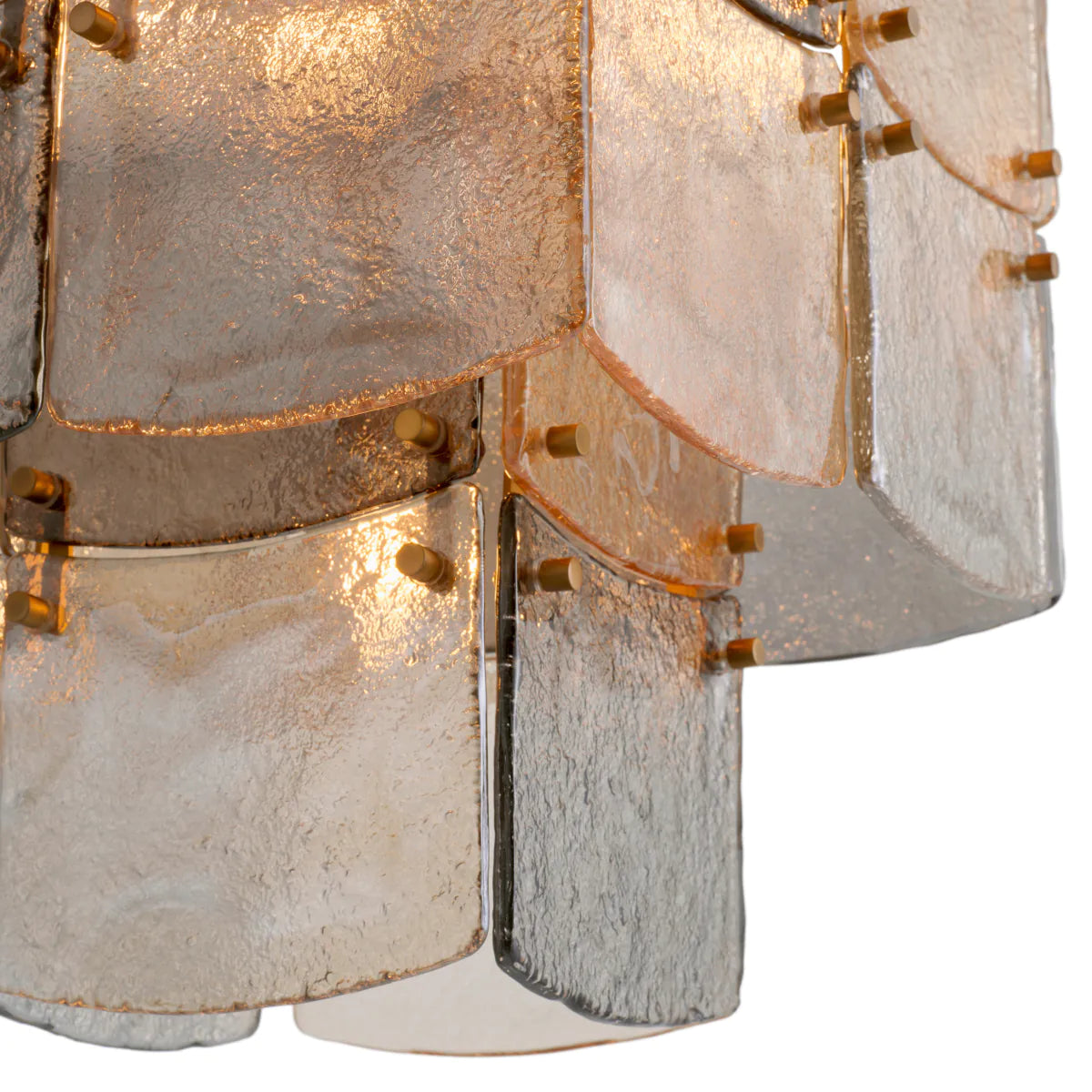 Luster LAURENT s dymovým sklom