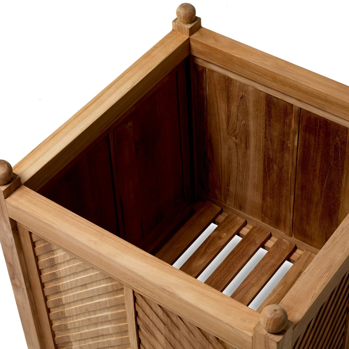 Exteriérový kvetináč STANMORE z teakového dreva