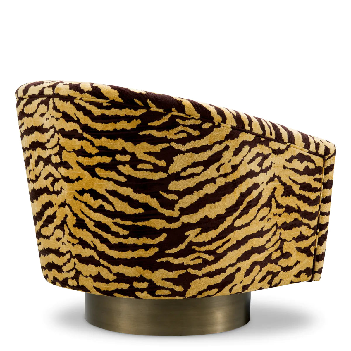 CATENE swivel armchair tiger print