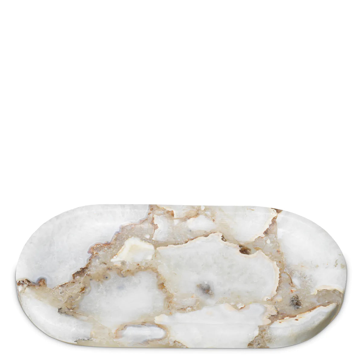 SONORA oval tray agate