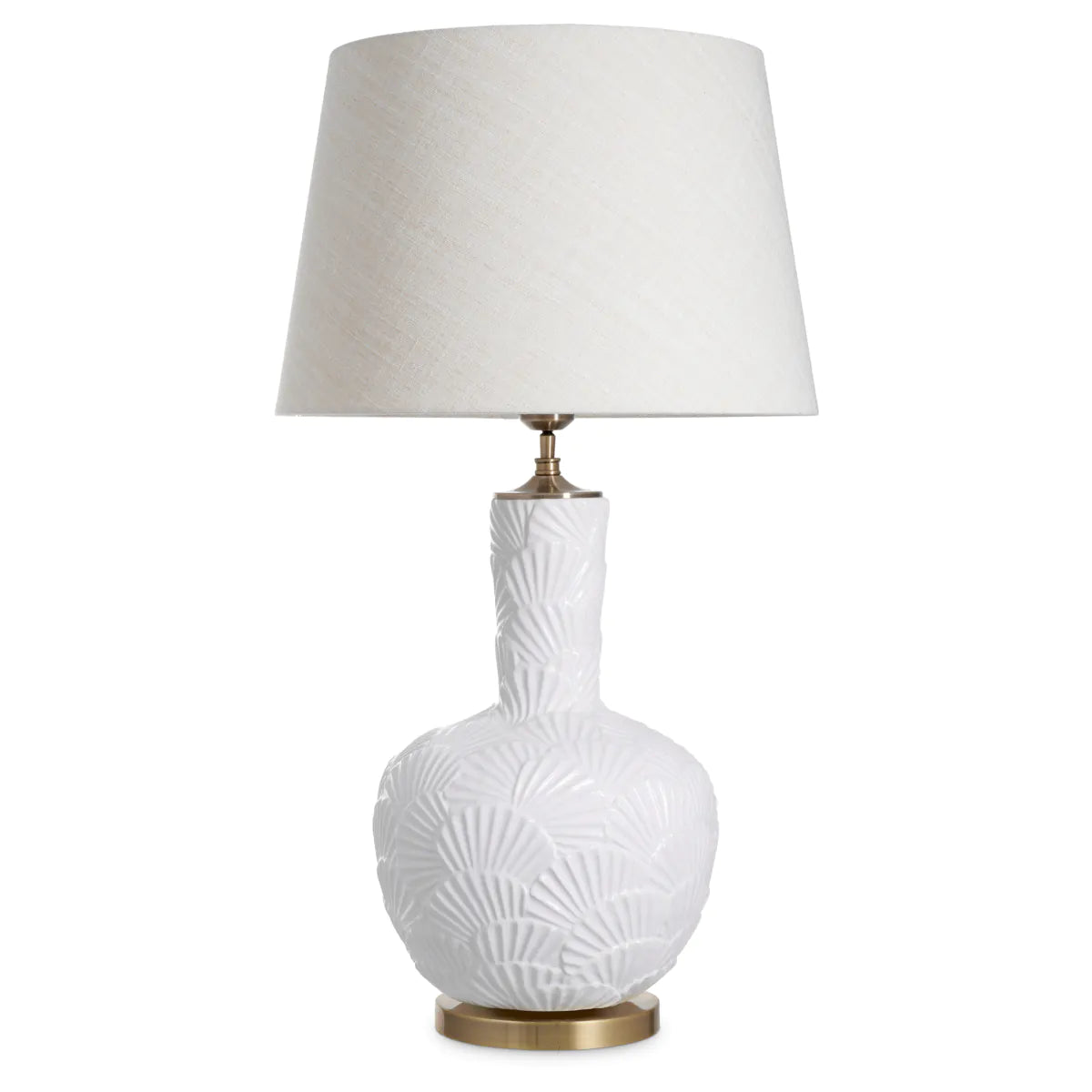 Stolná lampa ANDORRA zlomená biela