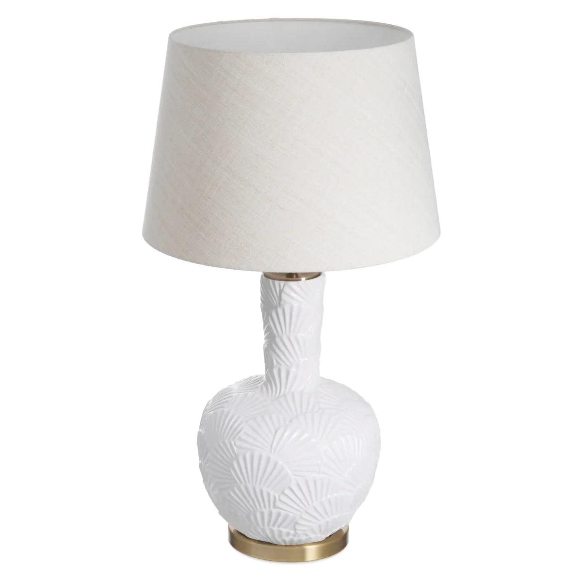 Stolná lampa ANDORRA zlomená biela
