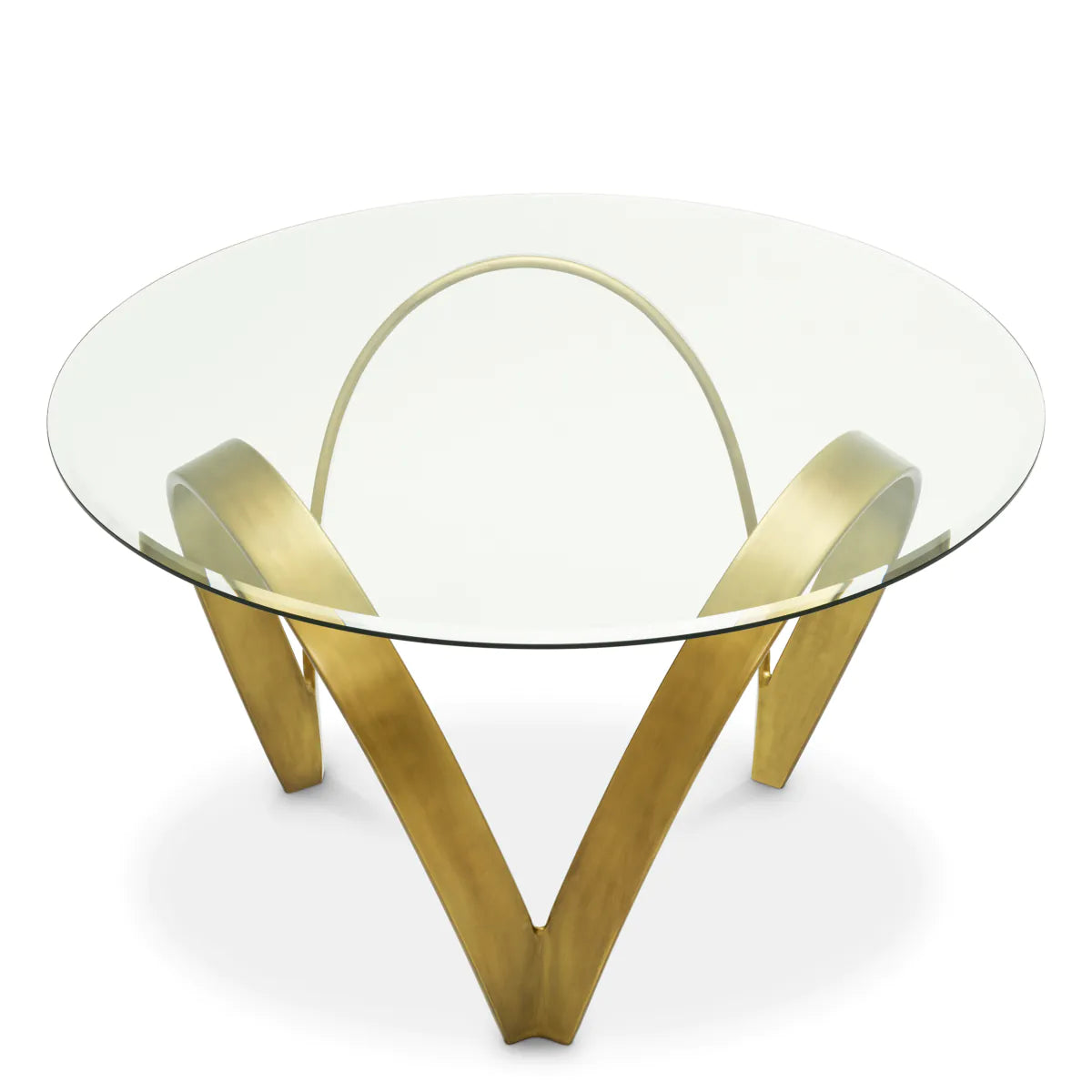 SOQUEL round table antique brass