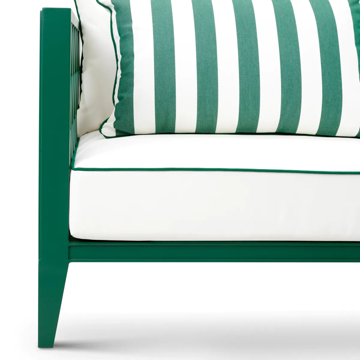 2-seater outdoor sofa OCEAN CLUB green with broken white