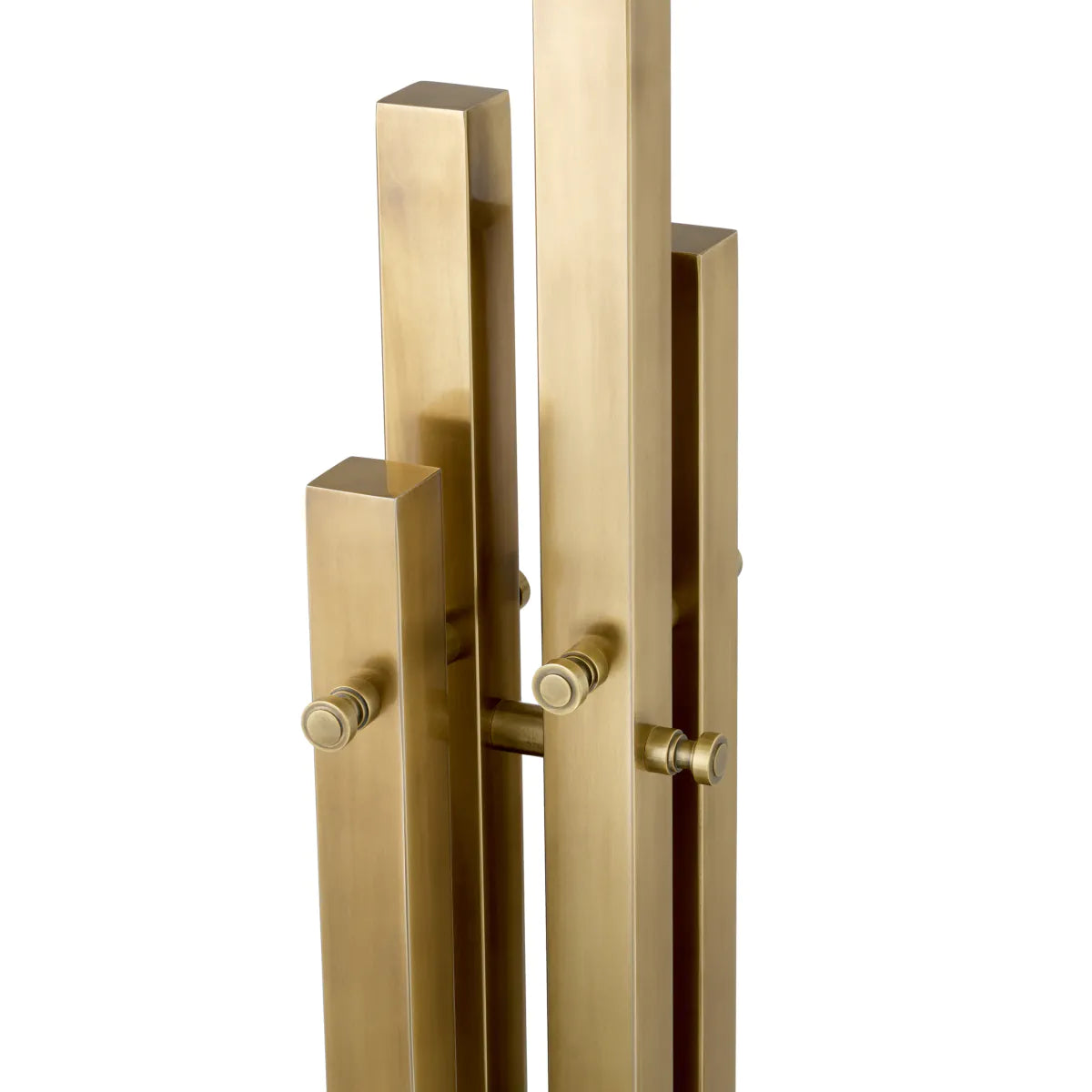 DESTINO table lamp steel with travertine base