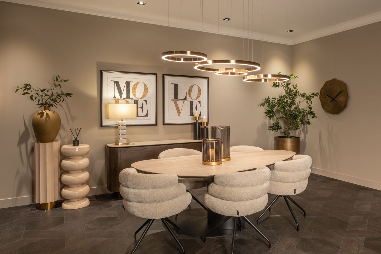 LILOU gold chandelier