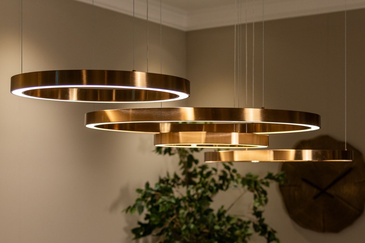 LILOU gold chandelier